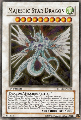 Majestic Star Dragon - SOVR-EN040 Ultimate Rare Unlimited