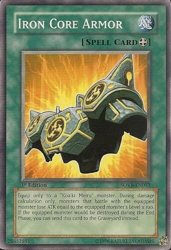 Iron Core Armor - SOVR-EN053 Common 1st Edition