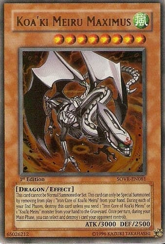 Koa'ki Meiru Maximus - SOVR-EN081 Ultra Rare 1st Edition
