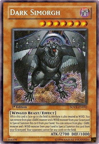 Dark Simorgh - SOVR-EN092 Secret Rare 1st Edition
