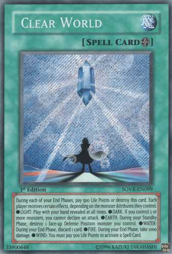 Clear World - SOVR-EN099 Secret Rare Unlimited