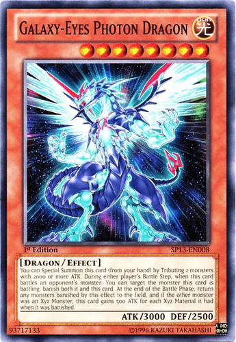 Galaxy-Eyes Photon Dragon - SP13-EN008 Starfoil Rare 1st Edition