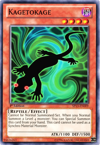Kagetokage - SP13-EN009 Starfoil Rare 1st Edition