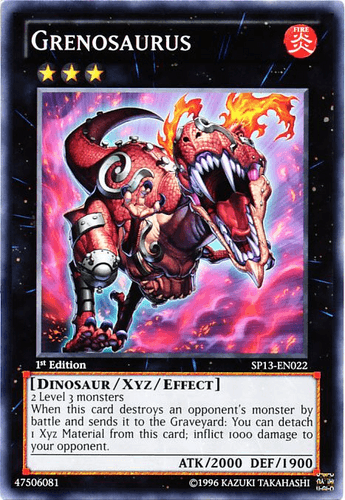 Grenosaurus - SP13-EN022 Starfoil Rare 1st Edition