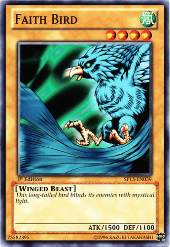 Faith Bird - SP13-EN039 Starfoil Rare 1st Edition