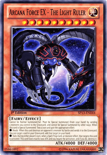 Arcana Force EX - The Light Ruler - SP13-EN044 Common 1st Edition