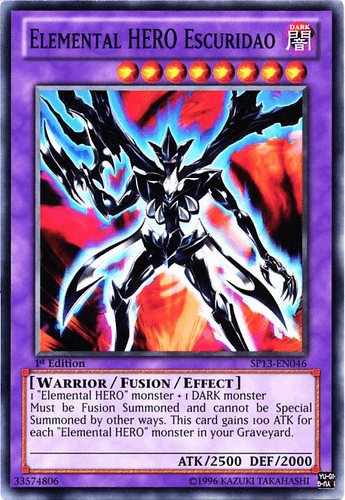 Elemental HERO Escuridao - SP13-EN046 Common 1st Edition