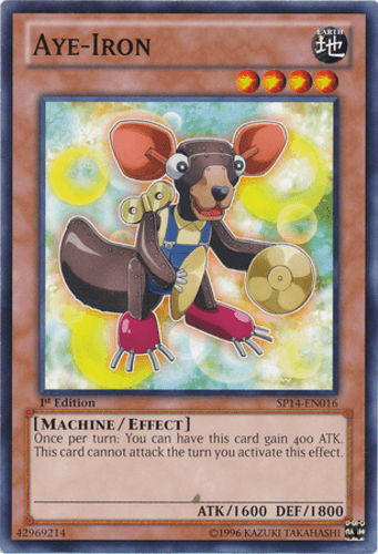 Aye-Iron - SP14-EN016 Starfoil Rare 1st Edition