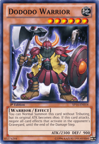 Dododo Warrior - SP14-EN018 Common 1st Edition