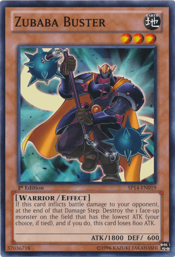 Zubaba Buster - SP14-EN019 Starfoil Rare 1st Edition