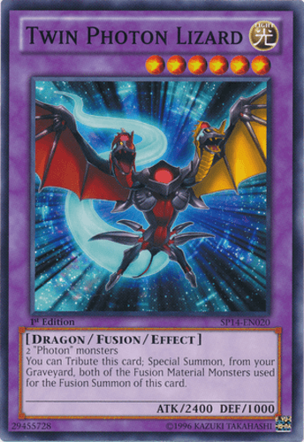 Twin Photon Lizard - SP14-EN020 Starfoil Rare 1st Edition