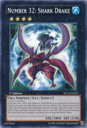 Number 32: Shark Drake - SP14-EN023 Common 1st Edition