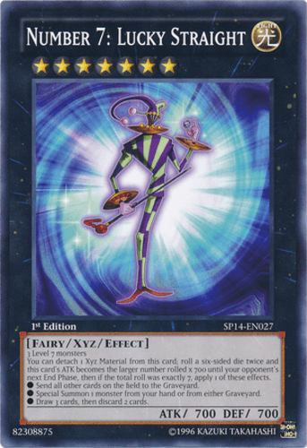 Number 7: Lucky Straight - SP14-EN027 Common 1st Edition
