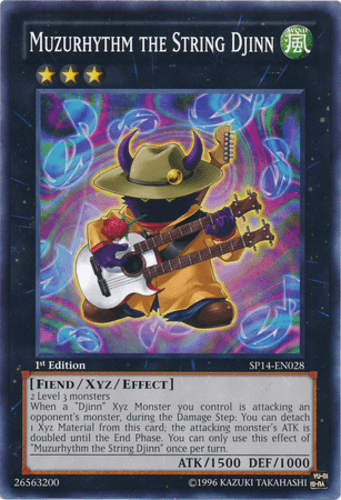 Muzurhythm the String Djinn - SP14-EN028 Starfoil Rare 1st Edition