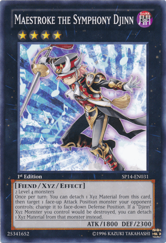 Maestroke the Symphony Djinn - SP14-EN031 Starfoil Rare 1st Edition