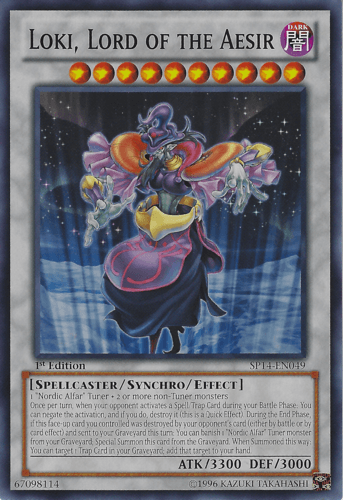 Loki, Lord of the Aesir - SP14-EN049 Starfoil Rare 1st Edition