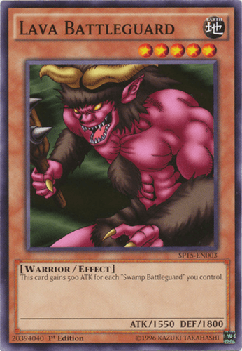 Lava Battleguard - SP15-EN003 Shatterfoil Rare 1st Edition