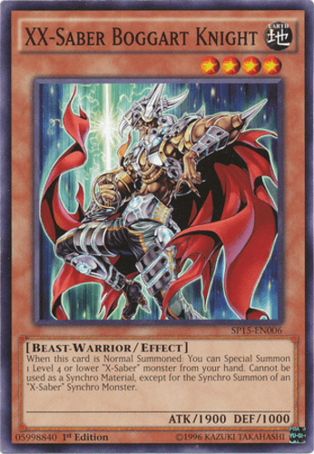 XX-Saber Boggart Knight - SP15-EN006 Common 1st Edition