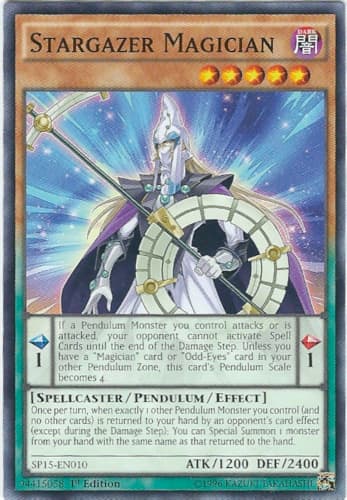 Stargazer Magician - SP15-EN010 Shatterfoil Rare 1st Edition