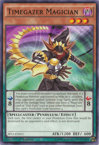 Timegazer Magician - SP15-EN011 Common 1st Edition