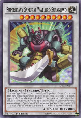 Superheavy Samurai Warlord Susanowo - SP15-EN034 Common 1st Edition