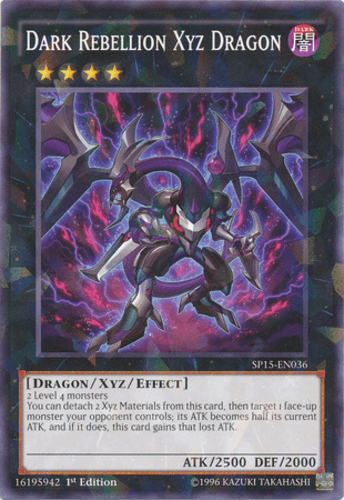 Dark Rebellion Xyz Dragon - SP15-EN036 Shatterfoil Rare 1st Edition