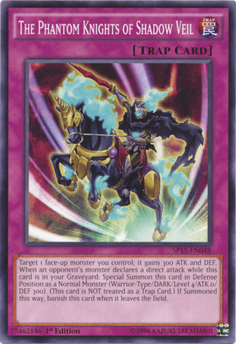 The Phantom Knights of Shadow Veil - SP15-EN048 Shatterfoil Rare 1st Edition