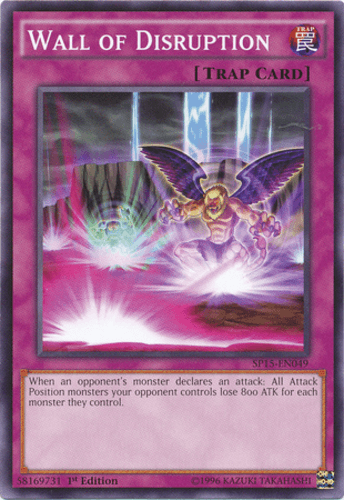 Wall of Disruption - SP15-EN049 Shatterfoil Rare 1st Edition