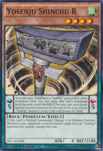 Yosenju Shinchu R - SP17-EN008 Starfoil Rare 1st Edition