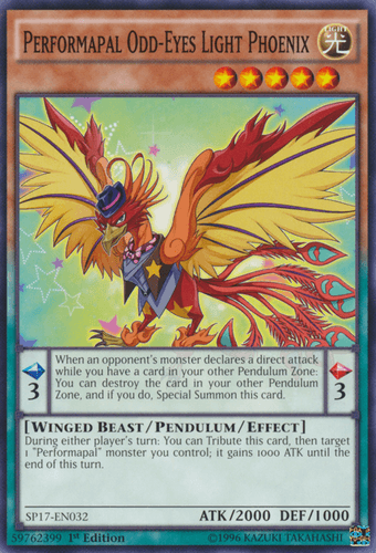 Performapal Odd-Eyes Light Phoenix - SP17-EN032 Common 1st Edition