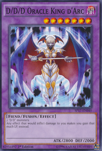 D/D/D Oracle King d'Arc - SP17-EN040 Starfoil Rare 1st Edition