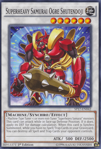 Superheavy Samurai Ogre Shutendoji - SP17-EN042 Starfoil Rare 1st Edition