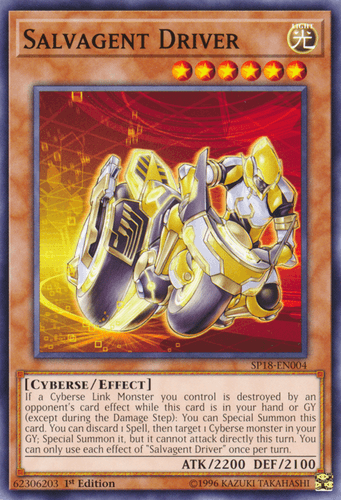 Salvagent Driver - SP18-EN004 Starfoil Rare 1st Edition