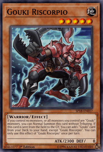 Gouki Riscorpio - SP18-EN017 Starfoil Rare 1st Edition