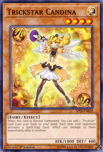 Trickstar Candina - SP18-EN020 Starfoil Rare 1st Edition