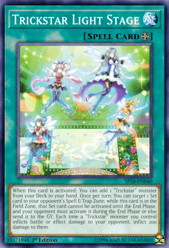 Trickstar Light Stage - SP18-EN040 Starfoil Rare 1st Edition