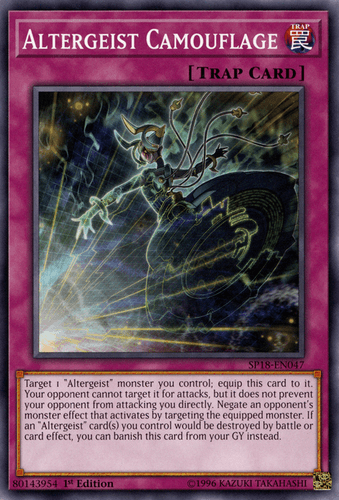 Altergeist Camouflage - SP18-EN047 Common 1st Edition