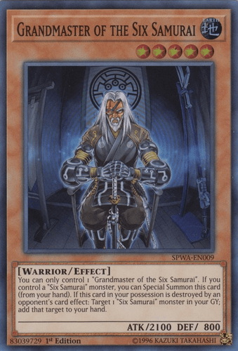 Grandmaster of the Six Samurai - SPWA-EN009 Super Rare 1st Edition