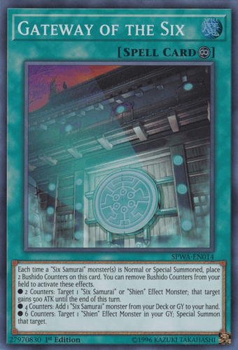 Gateway of the Six - SPWA-EN014 Super Rare 1st Edition