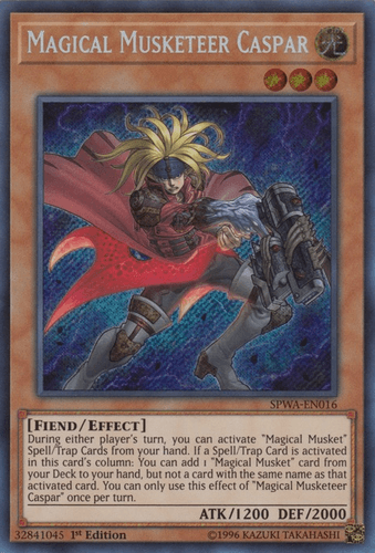 Magical Musketeer Caspar - SPWA-EN016 Secret Rare 1st Edition