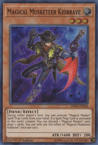 Magical Musketeer Kidbrave - SPWA-EN018 Super Rare 1st Edition