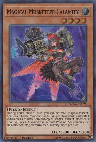 Magical Musketeer Calamity - SPWA-EN020 Super Rare 1st Edition