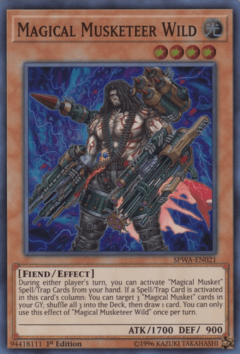 Magical Musketeer Wild - SPWA-EN021 Super Rare 1st Edition