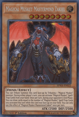 Magical Musket Mastermind Zakiel - SPWA-EN022 Secret Rare 1st Edition
