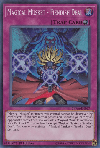 Magical Musket - Fiendish Deal - SPWA-EN027 Super Rare 1st Edition