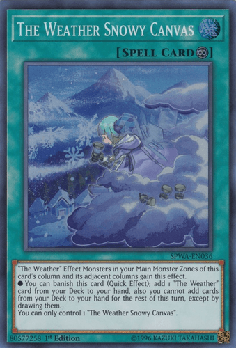 The Weather Snowy Canvas - SPWA-EN036 Super Rare 1st Edition