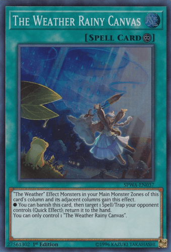 The Weather Rainy Canvas - SPWA-EN037 Super Rare 1st Edition