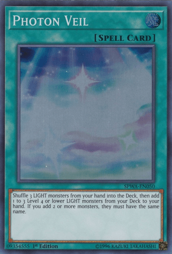 Photon Veil - SPWA-EN050 Super Rare 1st Edition