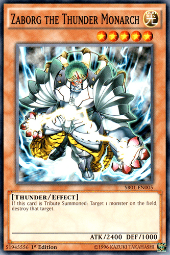 Zaborg the Thunder Monarch - SR01-EN005 Common 1st Edition