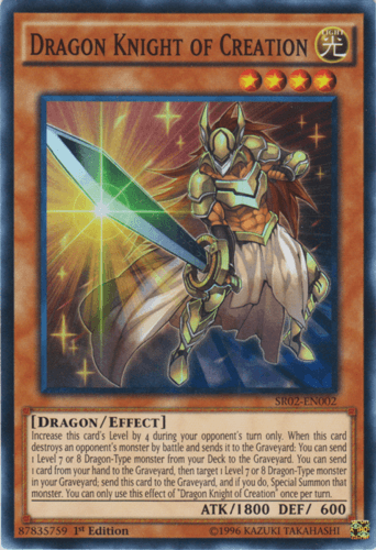 Dragon Knight of Creation - SR02-EN002 Super Rare 1st Edition